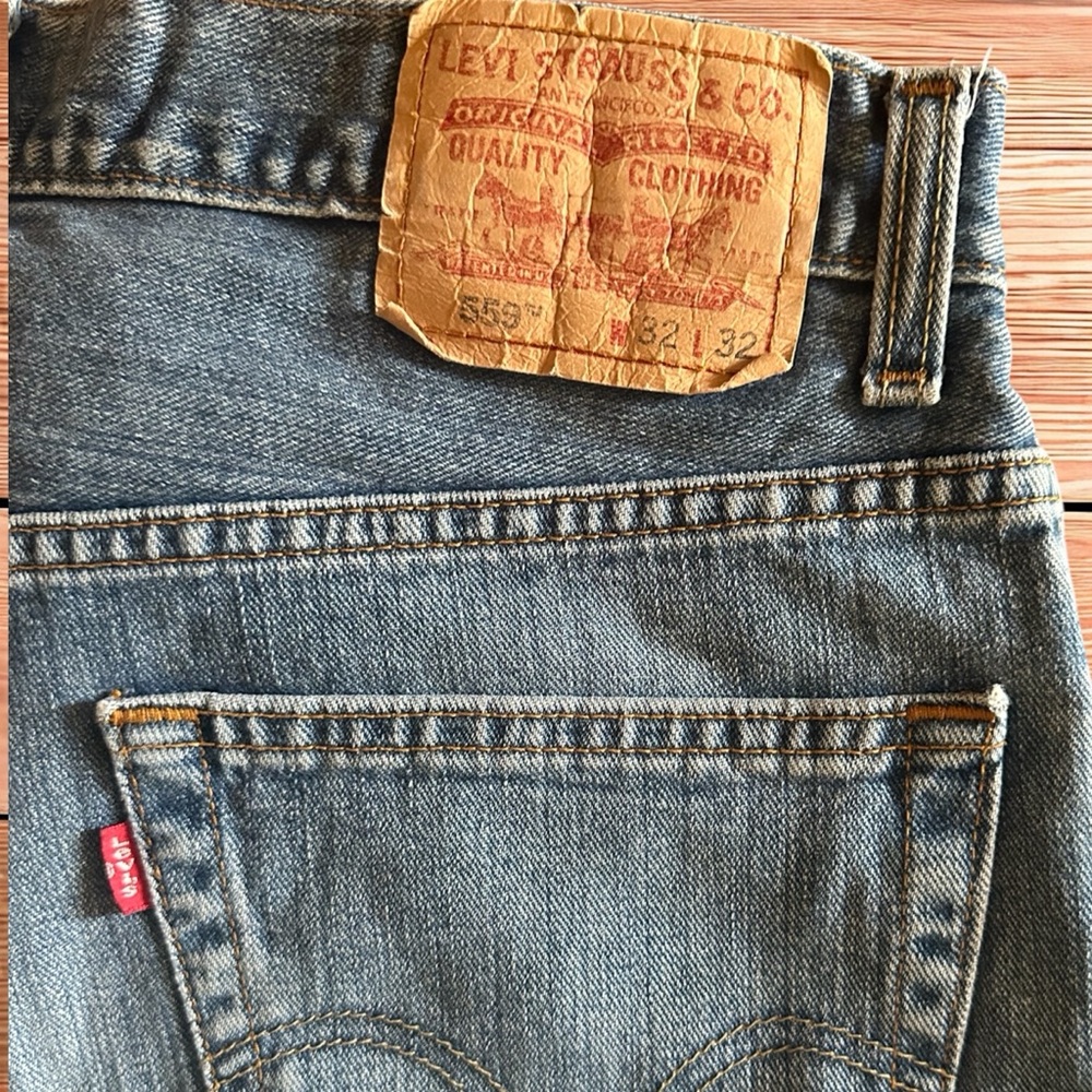 Relaxed Fit Blue Jeans Levi’s Men - Picture 6 of 8